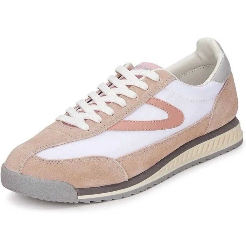TRETORN womens Women's Lace-up Rawlins Sneakers Women's White/Blush, Size‎ 8 NEW